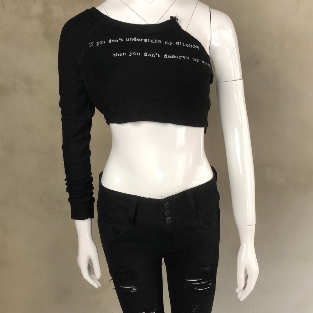 My Black One Arm Sweatshirt